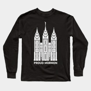 Proud Mormon | LDS Temple Long Sleeve T-Shirt